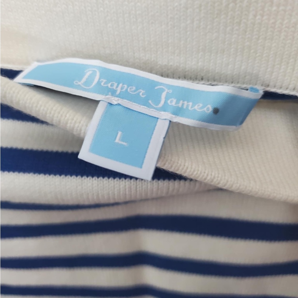 Draper James Blue Scottsdale Stripe Pencil Skirt Large - Picture 6 of 8